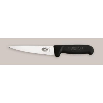 Couteau désosser/saigner Victorinox, fibrox noir, lame 16 cm