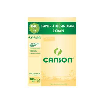 Canson Bloc 200005761 Papier à dessin Blanc 
