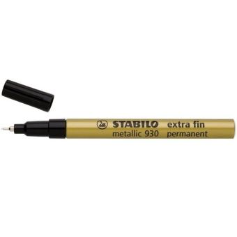 Feutre Stabilo metallic - feutre métallique pointe extra-fine 1mm or -  Feutre - Achat & prix