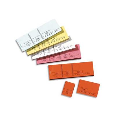 Lot de 10 Blocs passe-partout 100 feuillets blanc 4,8x15cm