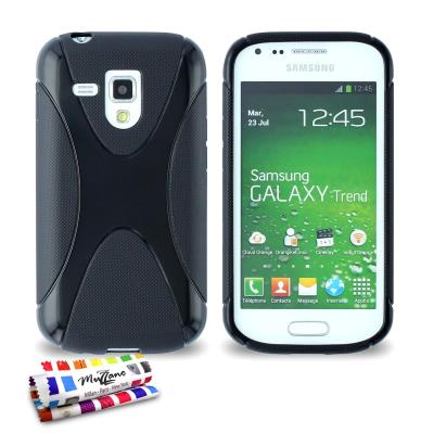 Coque Souple ORIGINALE Ultra Fine Noir , Le X, Premium de MUZZANO pour SAMSUNG GALAXY S DUO