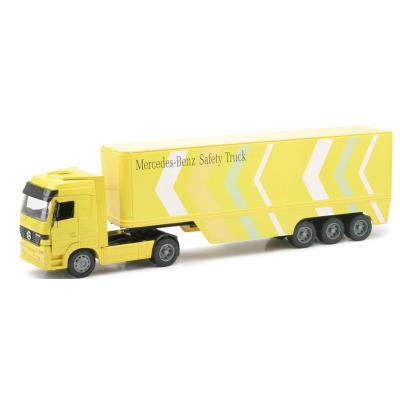 Mercedes Actros 4X2 Avec Remorque 3 Essieux Jaune Ech:1/32