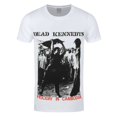 Dead Kennedys T-Shirt Holiday In Cambodia Homme Blanc - Taille L
