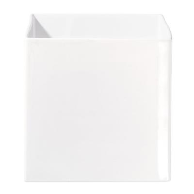 Vase blanc carré 23 x 23 cm en céramique Quadro ASA