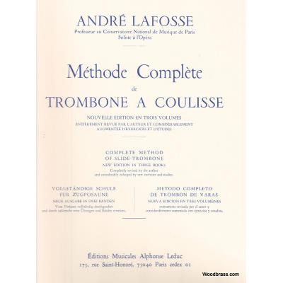 Méthodes et pédagogie LEDUC LAFOSSE ANDRE - METHODE COMPLETE DE TROMBONE A COULISSE VOL.1 Trombone
