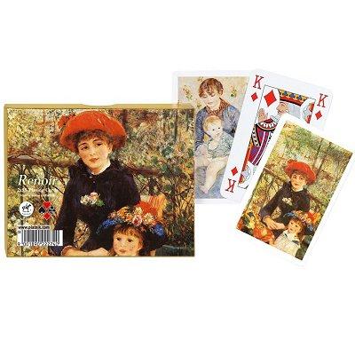 Jeu de cartes - Coffret de 2 x 55 cartes : Renoir - Chapeau rouge