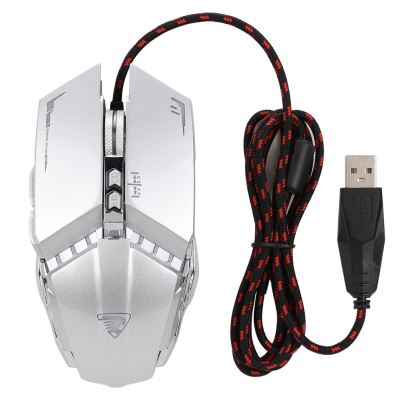 Souris optique de jeu optique e-sports câblée USB 3200DPI Macro sonore à 7 boutons pour PC portable