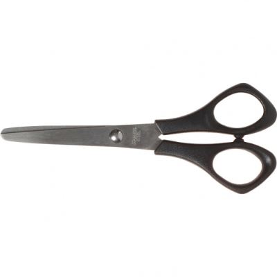 Creotime ciseaux pour enfants noir 14 cm rond à droite