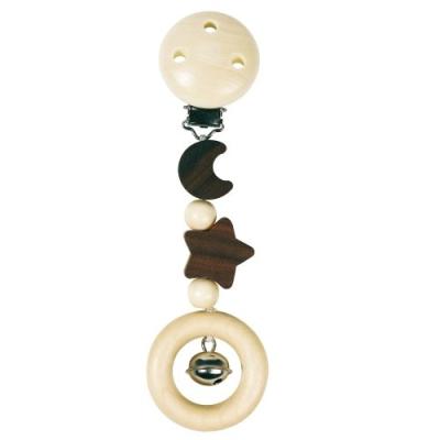HEIMESS - 733710 - HOCHET - JOUET AVEC CLIP - LUNE ET ÉTOILE