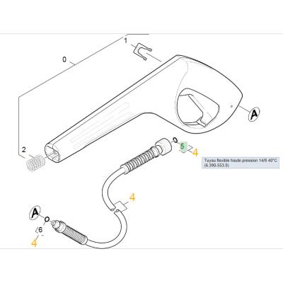 TUYAU FLEXIBLE HAUTE PRESSION 14/9 40°C