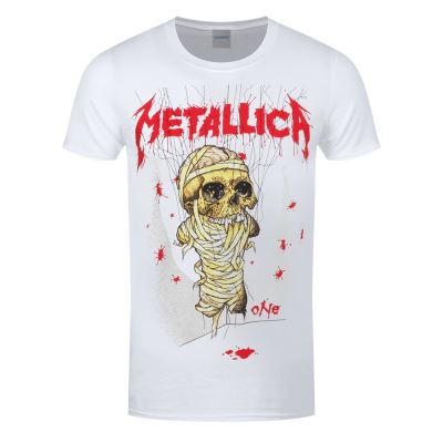 Metallica T-Shirt One Landmine Homme Blanc