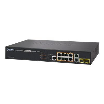 PLANET GS-4210-8P2T2S - switch - 8 poorten - Beheerd - rack-uitvoering