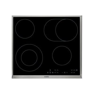 AEG HK634060XB vitrocéramique - 60 cm - vitrocéramique - avec garnitures en acier inoxydable