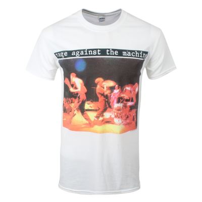 Rage Against The Machine T-Shirt Anger Is A Gift Homme Blanc