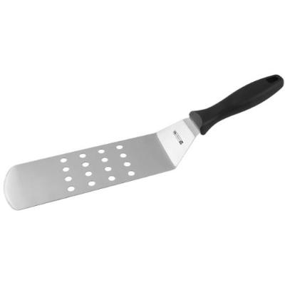 FM PROFESSIONAL 21712 SPATULE AJOURÉE COUDÉE ACIER INOXYDABLE + NYLON 66
