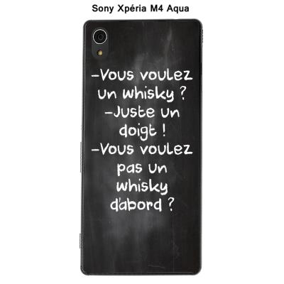 Coque Sony Xpéria M4 Aqua - Citation tableau-24