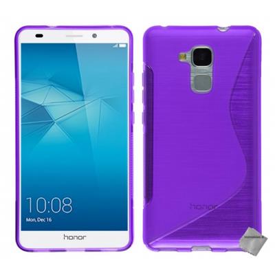 Housse etui coque pochette silicone gel fine pour Huawei Honor 5C - MAUVE