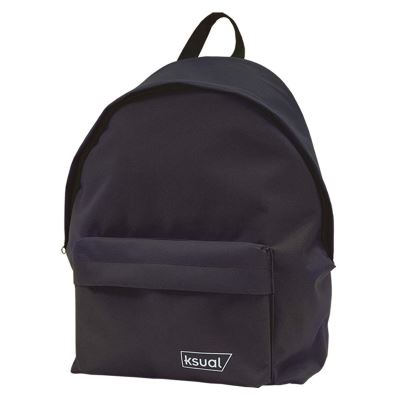 KSUAL Sac à dos Cartable Noir 42x30x17