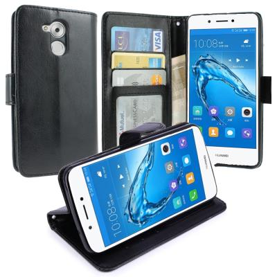 Housse Huawei Enjoy 6s, Housse Coque Etui de luxe Portefeuille Porte Carte Et Billet pour Huawei Enjoy 6s (Housse Luxe Noir)