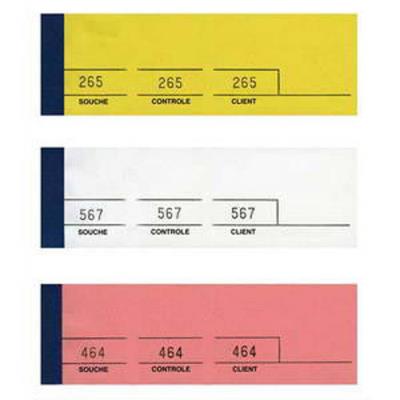 Lot de 10 Blocs passe-partout 100 feuillets jaune 5 x 15 cm