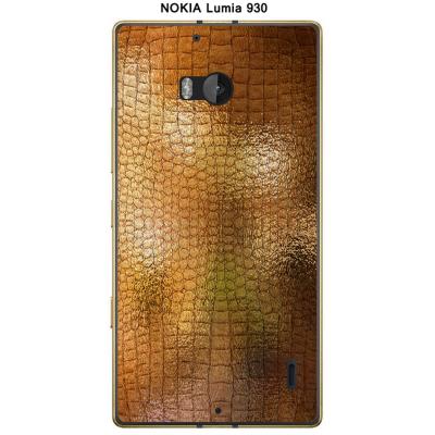 Coque Nokia Lumia 930 design Cuir doré