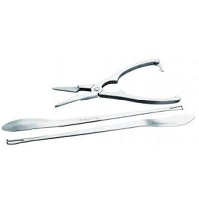 IBILI - Ustensiles et accessoires de cuisine - pince fruit de mer inox + 2 curettes inox ( 781400-6 )