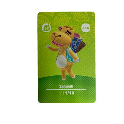 Amiibo Standard Carte pour Animal Crossing Séries 5 HAOBUY pour Nintendo Switch - NO.416 (8.6*5.4cm)