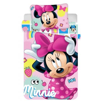Minnie Disney Sweet - Parure de Lit Bébé - Housse de Couette Coton