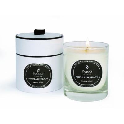 Parks Aromatherapy Bougie naturelle Cannelle & clou de girofle 235 g Coffret cadeau