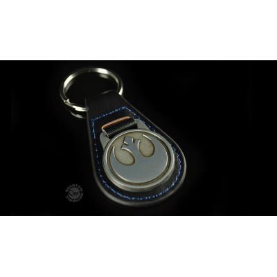 Porte Clé Star Wars - Embleme Rebelles Métal et Cuir