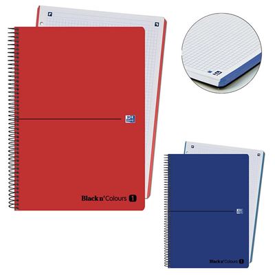 Bloc Oxford Polypropylène A4 90gr 80 feuilles quadrillées 5x5