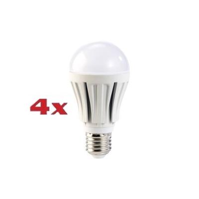 4x ampoule LED supra-puissante 12 W, culot E27, blanc chaud