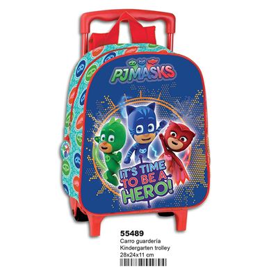 Montichelvo 3628729031 - Mochila infantil con carro pj masks
