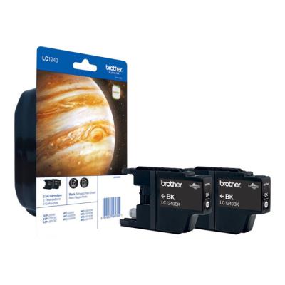 Brother LC1240 Twin-Pack - 2 - 2 - zwart - origineel - inktcartridge