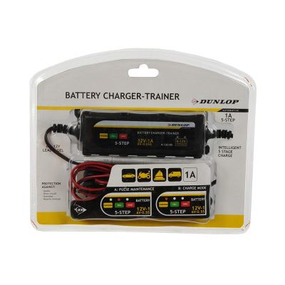 Dunlop Chargeur De Batterie Voiture Et Moto Voiture Chargeur De Batterie De Voiture 6/12 V Trainer