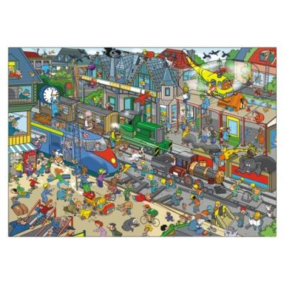 Puzzle c'est la vie la station de train 1000 pièces