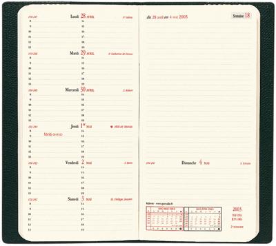 Quo Vadis - Agenda De Poche italnote Plastique Noir