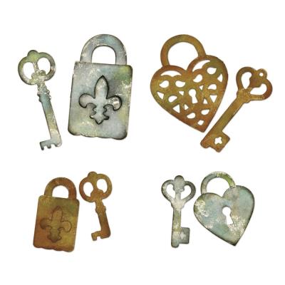 Dies et pochoir d?emboss. Thinlits Sizzix - 3 en 1 : Cadenas - Sizzix