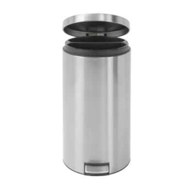 BRABANTIA POUBELLE À PÉDALE 2 X 20L ACIER MAT FINGERPRINT PROOF ET CONVERCLE MOTION CONTROL