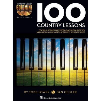 100 Country Lessons Keyboard Lesson Goldmine Series + 2 Cd
