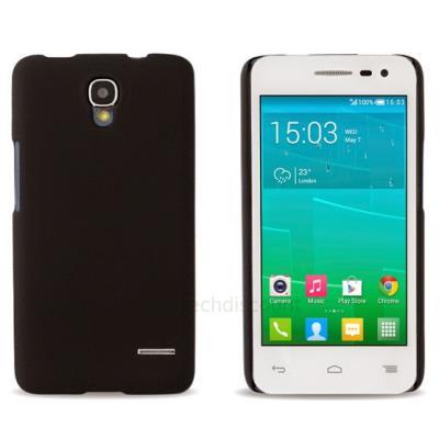 Housse etui coque pochette rigide pour Alcatel One Touch Pop S3 5050D + film ecran - NOIR RIGIDE