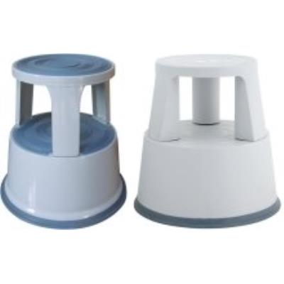 Q-connect kf04845 tabouret marchepied métallique 1 gris clair