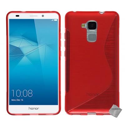 Housse etui coque pochette silicone gel fine pour Huawei Honor 5C - ROUGE