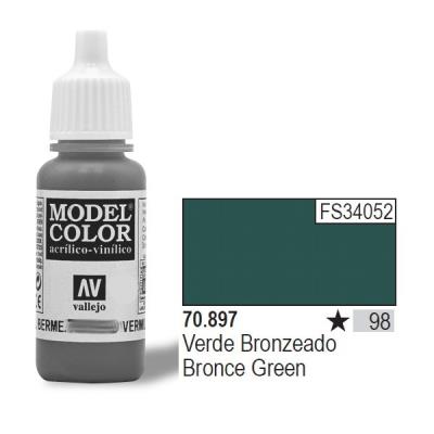Vallejo acrylic model color - bronze green - val897 vall-70897