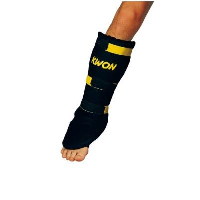 Kwon 4067502 protège tibia muay thai noir taille m