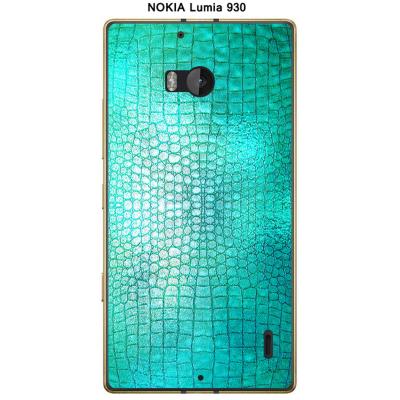 Coque Nokia Lumia 930 design Cuir bleu