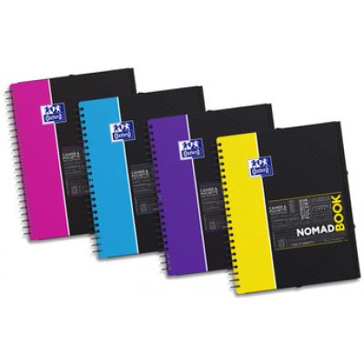 oxford oxford etudiants cahier nomadbook, a4+, ligné noir