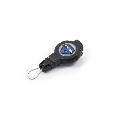 T-reign retractable gear tethers & cases accessoire de fixation avec pince à ressort noir noir petit