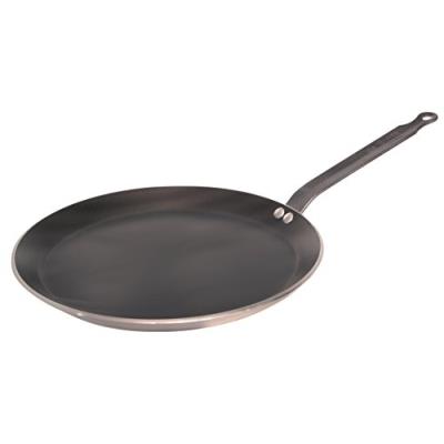 Generique De Buyer 8185.30 'Choc' Poêle À Crêpes Antiadhésive - Queue Feuillard Rivetée - Aluminium Revêtu - Diamètre 30 Cm - Image 3