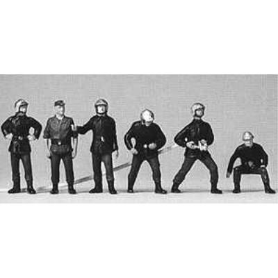 PREISER 1/87 ÈME - PR10232 - MODÉLISME FERROVIAIRE - POMPIERS FRANÇAIS